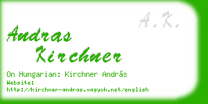 andras kirchner business card